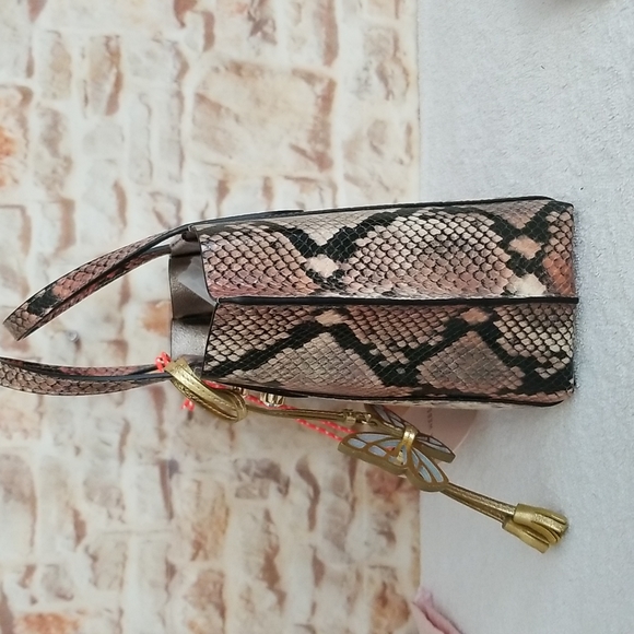 New Sophia Webster Hola Mini Snake-Print Top-Handle Tote Bag - Picture 5 of 13